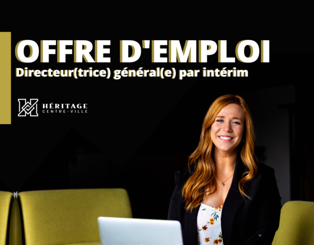 Offre d'emploi - Directeur(trice) général(e) par intérim